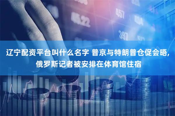 辽宁配资平台叫什么名字 普京与特朗普仓促会晤, 俄罗斯记者被安排在体育馆住宿
